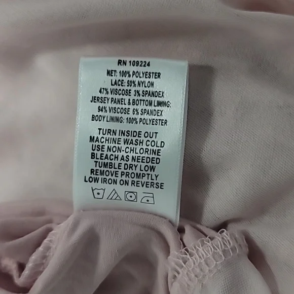 Indigo Soul Women's Lined Lace Layered Tunic 2XL Sequin Detail Long Sleeves Pink - Picture 8 of 10